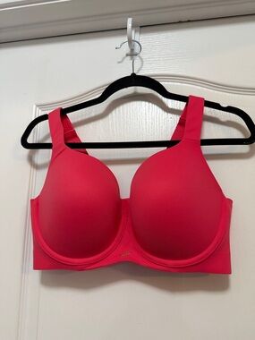 Lane Bryant modern luxe Balconette bra size 38DD Has underwire  Dark Coral color